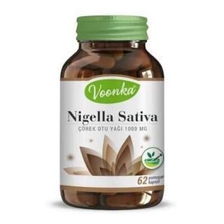 voonka nigella sativa black seed oil packaging, voonka black seed oil capsules Voonka Nigella Sativa Black Seed Oil - 1000 mg | 62 Softgels Voonka Nigella Sativa Oil - 62 Softgels for Health voonka, black-seed-oil, dietary-supplement, health, immune-support, skin-health, hair-health, antioxidant, anti-inflammatory, ai-generated