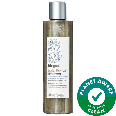 Scalp Revival Anti-Dandruff Charcoal Shampoo by Briogeo - Relieves Dandruff, Scalp Irritation & Flaking - Maximum Streng