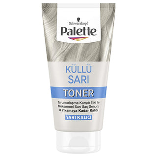 Palette Küllü Sarı Toner 150 ml - Professional Blonde Hair Toner for Cool, Ash Blonde Effect Palette Blonde Hair Toner for Cool Ash Blonde Effect hair toner, blonde hair toner, ash blonde hair color, Palette Toner, küllü sarı toner, sarı toner, blonde hair care, hair color maintenance, cool blonde effect, long-lasting hair color, professional hair toner, hair color correction