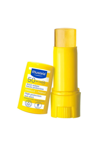 Mustela SPF 50+ Sunscreen Stick - Waterproof, Non-Sticky, Baby-Friendly Sun Protection