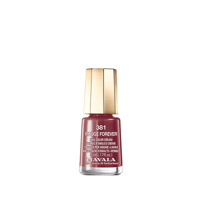 Mavala Mini Color Rouge Forever Nail Polish - Red, 5ml Travel Size for Fashion & Nail Art Enthusiasts