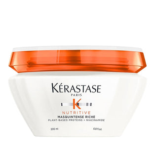 Kerastase Nutritive Masquintense Riche Hair Mask - Intense Nourishment for Dry & Damaged Hair, 6.76 fl oz Kerastase Hair Mask for Dry & Damaged Hair - 6.76 fl oz Kerastase hair mask, intense hair nourishment, hair care products, dry hair treatment, damaged hair repair, hair mask, nourishing hair mask, hydration, moisturizing hair mask, Kerastase Nutritive Masquintense Riche