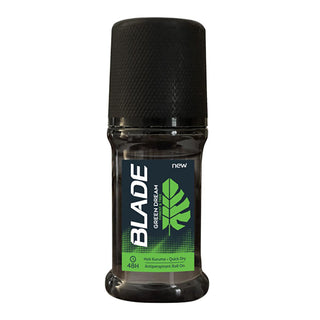 Blade Green Dream Men's Deodorant Roll On 50 ml, Blade Green Dream roll-on deodorant with jasmine and lavender fragrance Blade Green Dream Men's Deodorant Roll On - 48-Hour Protection | 50 ml Blade Green Dream - Men's Roll-On Deodorant 50 ml blade, men-deodorant, roll-on-deodorant, 48-hour-protection, musky-fragrance, lavender-scent, jasmine-scent, personal-care, men's-grooming, ai-generated