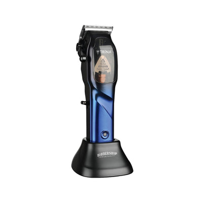 Trina Rechargeable Hair Clipper Professional Grade Cordless Blue Trimmer - Trina 72