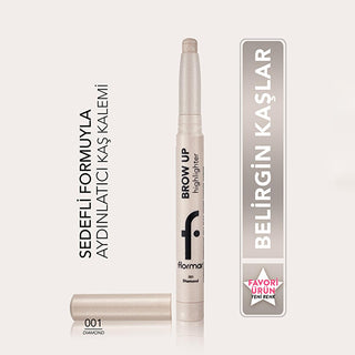 Flormar Brow Up: Shimmer Eyebrow Highlighter Pencil - Lift & Illuminate Your Brows with Soft, Pearlescent Finish Flormar Brow Up: Shimmer Eyebrow Highlighter Pencil - Lifted Brows eyebrow highlighter pencil, brow lift highlighter, shimmer eyebrow pencil, illuminating brow pencil, kaş altı aydınlatma kalemi, brow bone highlighter, soft eyebrow highlighter, retractable brow pencil, pearlescent highlighter, makeup highlighter, eyebrow makeup, brow lift, shimmering brows, illuminating pencil, makeup, cosmetics,