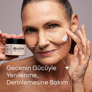 Routine+ Nighttime Recovery Moisturizer Cream - Hydrating, Vegan, Anti-Aging Face Cream for Dry, Sensitive Skin Routine+ Nighttime Moisturizer - Hydrating, Vegan Anti-Aging Cream Nighttime moisturizer, Vegan skincare, Ceramide cream, Hydrating face cream, Anti-aging moisturizer, Skincare for dry skin, Sensitive skin care, Cruelty-free products, Paraben-free skincare, Fragrance-free products, Quick absorption moisturizer, Skincare for oily skin, Acne-prone skin care, Ethical skincare, Natural skincare, Skin 