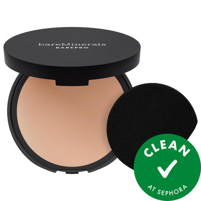 BAREPRO 24HR Talc-Free Matte Powder Foundation - Long Lasting, Vegan, Cruelty-Free Makeup