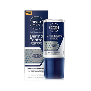 Nivea Men Derma Control Clinical: 96H Anti-Perspirant Deodorant Spray for Men, Sensitive Skin & Underarm Darkening Nivea Men's Deodorant:  96H Protection + Sensitive Skin men's deodorant, anti-perspirant deodorant, long-lasting deodorant, deodorant for sensitive skin, deodorant for men, Nivea deodorant, clinical strength deodorant, deodorant for underarm darkening, deodorant spray, men's grooming, personal care, sweat protection, odor protection, DermaDry Technology, Vitamin C, skin care, dermatologically t