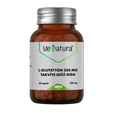 VeNatura L-Glutathione 250mg Capsules - Antioxidant Support Dietary Supplement for Adults