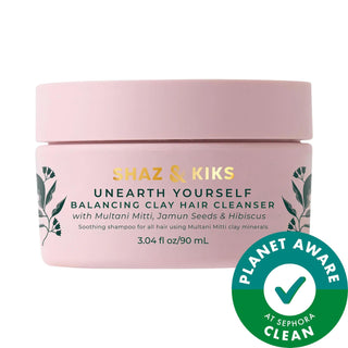 SHAZ & KIKS Balancing Clay Hair Cleanser Shampoo - Natural, Vegan, Cruelty-Free Hair Care for Oily Scalp & Thinning Hair SHAZ & KIKS Clay Shampoo for Oily Scalp & Thinning Hair Clay shampoo, Vegan hair care, Natural hair cleanser, Cruelty-free shampoo, Sustainable hair products, Oily scalp solution, Hair thinning treatment, Scalp buildup removal, Natural hair care, Eco-friendly beauty products, Vegan beauty, Gluten-free hair care, Cruelty-free beauty, Recyclable packaging, Hair care for straight hair, Hair 