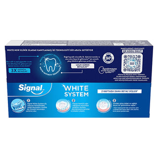 Signal White Now Teeth Whitening Toothpaste: Instant & Long-Lasting White Smile, Removes Stains, Promotes Dental Hygiene - Complete Oral Care Signal White Now: Teeth Whitening Toothpaste - Whiter Smile! teeth whitening toothpaste, teeth whitening, white teeth, remove tooth stains, Signal White Now, Signal White System, dental hygiene, oral care, whitening toothpaste, brighter smile, stain removal, fluoride, cavity protection, enamel protection, gentle cleaning, daily use, confident smile, oral health, natur