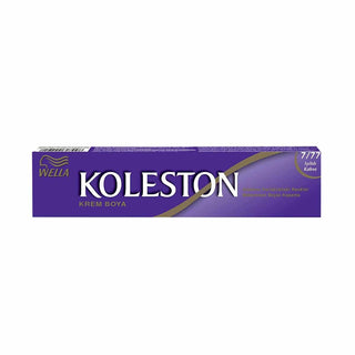 Wella Koleston Single Tüp Boya 7/77 Işıltılı Kahve - Permanent Hair Color for Grays with Irresistible Shine
