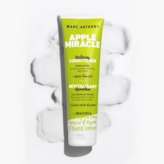 marc anthony apple miracle hair conditioner 250ml, hair conditioner showing bottle and application Marc Anthony Apple Miracle Hair Conditioner - 8.5 fl oz Marc Anthony Apple Miracle Hair Conditioner 8.5 fl oz marc-anthony, hair-conditioner, apple-miracle, biotin, hair-care, hair-repair, hydrating, smooth-hair, revitalizing, ai-generated