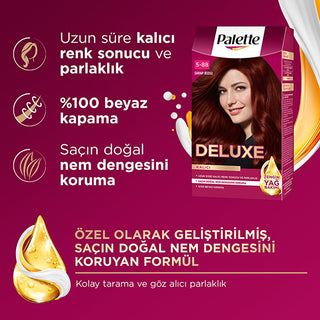 Palette Deluxe Şarap Kızılı Hair Dye - Long-Lasting Wine Red Hair Color with Nourishing Properties Palette Deluxe Wine Red Hair Dye - Long-Lasting & Nourishing Hair Dye, Şarap Kızılı Hair Color, Long-lasting Hair Color, Nourishing Hair Dye, Wine Red Hair Dye, Palette Deluxe, Hair Care, Hair Coloring, Vibrant Hair Color, Healthy Hair, Cosmetic, Beauty Product