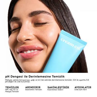 Cream Co. Balm Cleanser - Gentle, Effective Makeup Remover & Moisturizer for Sensitive Skin Cream Co. Balm Cleanser for Sensitive Skin | Gentle & Effective Balm Cleanser, Hyaluronic Acid, Natural Skincare, Hypoallergenic Cleanser, Non-comedogenic Skincare, Makeup Remover, Moisturizing Cleanser, Sensitive Skin Care, Vegan Skincare, Gluten-free Skincare, Microplastic-free Skincare, Skincare Routine, Cleansing Balm, Facial Cleanser