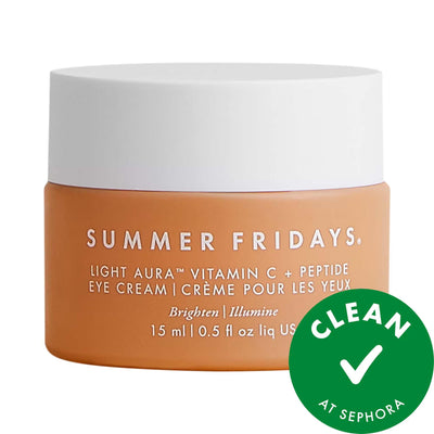 Light Aura Vitamin C + Peptide Eye Cream - Anti-Aging, Brightening, and Firming Eye Cream for Dark Circles and Fine Line