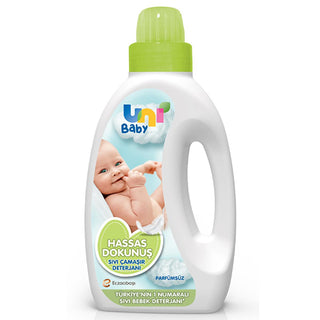 uni baby sensitive laundry detergent 1500 ml bottle, uni baby laundry detergent for sensitive skin Uni Baby Sensitive Laundry Detergent - Ideal for Delicate Baby Skin | 1500 ml Uni Baby Sensitive Laundry Detergent - 1500 ml Safe for Babies uni-baby, baby-laundry-detergent, sensitive-skin-care, fragrance-free-cleaning, hypoallergenic, baby-products, parents, caregivers, laundry-care, ai-generated