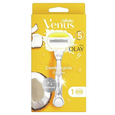 Gillette Venus ComfortGlide Olay Women's Razor: Silky Smooth Shave, Coconut Scent + Moisture - Close & Comfortable