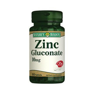 Natures Bounty Zinc Gluconate 10 mg Dietary Supplement - 100 Tablets, Immune System Support Natures Bounty Zinc Gluconate 10 mg - Immune Support Supplement Zinc Gluconate Supplement, Dietary Zinc Supplement, Zinc for Immune Support, Natures Bounty Zinc Gluconate, Zinc Supplement 10 mg, Immune System Support, Dietary Supplement, Health and Wellness, Natural Supplements, Allergen-Friendly Supplements