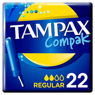 Tampax Compak Regular Aplikatörlü Tampon - 22 Adet, Rahat ve Güvenli Adet Dönemi Çözümü Tampax Compak Tampon - Güvenli Adet Dönemi Çözümü Tampax Compak Tampon, Aplikatörlü Tampon, Adet Dönemi Hijyen Ürünleri, Oeko-Tex Sertifikalı Hijyen Ürünleri, Koku ve Boya İçermeyen Tampon, Kadın Hijyen Ürünleri, Güvenli Tampon, Rahat Tampon, Aktif Yaşam için Tampon, Spor İçin Uygun Tampon