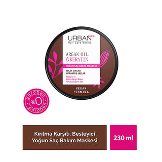 Urban Care Argan Oil & Keratin Hair Care Mask - 7.79 fl oz - Vegan, Paraben-Free Hair Repair Treatment Urban Care Argan Oil Hair Mask - Vegan & Paraben-Free argan oil hair mask, keratin hair care, vegan hair mask, paraben-free hair products, intense hair nourishment, hair repair treatment, hair care, vegan hair care, argan oil benefits, keratin benefits, hair nourishment, hair repair, dry hair solution, damaged hair repair