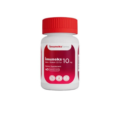 Imuneks Farma Beta Glukan 10 mg Dietary Supplement for Immune System Support - 40 Capsules