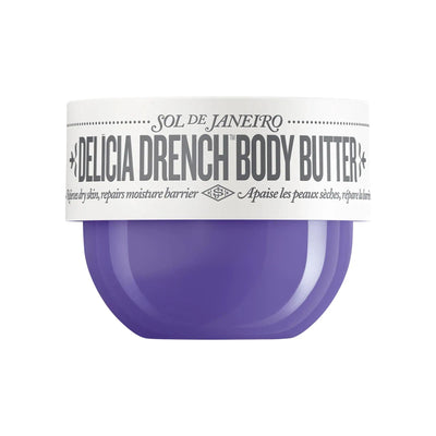 Sol de Janeiro Mini Del’cia Drench Body Butter: Deeply Moisturizing for Dry Skin, Repairs Skin Barrier, Calms Redness - 