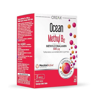 Ocean Vitamin B12 Supplement - Methylcobalamin Sublingual Spray 500 mcg, Vegan Friendly B12 Deficiency Treatment Ocean B12 Sublingual Spray 500 mcg - Boost Energy & Nerve Health Vitamin B12 supplement, Methylcobalamin sublingual spray, B12 deficiency treatment, Vegan Vitamin B12 supplement, Sublingual Vitamin B12 500 mcg, Energy boost, Nerve health, Red blood cell formation, Vegan friendly, Vegetarian supplement, Dietary supplement, Health and wellness, Nutrition