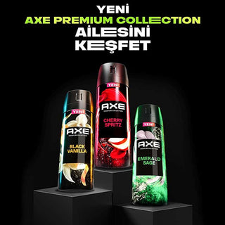 Axe Premium Collection Men's Deodorant Spray - Long-Lasting Odor Protection, Aluminum-Free, Premium Fragrance with Essential Oils Axe Men's Deodorant Spray - 72hr Protection men's deodorant spray, premium fragrance deodorant, aluminum-free deodorant, long-lasting odor protection, essential oil deodorant, men's grooming, personal care, Axe Premium Collection, geranium fragrance, patchouli scent, cedarwood notes, 72-hour protection