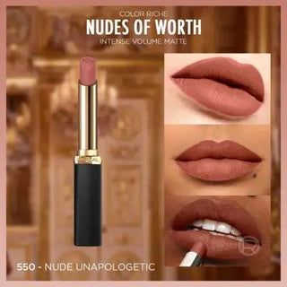 loreal paris color riche intense volume matte ruj 550 le nude, loreal paris lipstick swatch 550 le nude unapologetic L'Oreal Paris Color Riche Intense Volume Matte Ruj - 550 Le Nude Unapologetic L'Oreal Paris Color Riche Matte Lipstick - 550 Le Nude loreal-paris, color-riche, matte-lipstick, intense-volume, nude-lipstick, long-lasting, hydrating-lipstick, makeup, lip-care, ai-generated