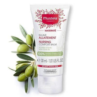 mustela breast nipple cream 30ml packaging, mustela nipple cream application on breast Mustela Breast Nipple Cream - Soothing Relief | 30 ml Mustela Breast Nipple Cream - Soothing Relief | 30 ml mustela, breast-nipple-cream, pregnant-mothers, breastfeeding, sensitive-skin, nourishing-cream, moisturizer, skin-care, ai-generated, maternity