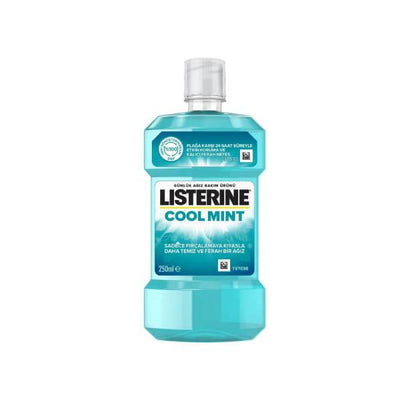 Listerine Cool Mint Mouthwash: Plaque Control & Lasting Fresh Breath - Antiseptic Oral Rinse