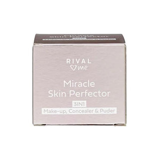 Rival Loves Me 3-in-1 Multi-Purpose Makeup, Concealer, and Powder for All Skin Tones - 27 ml Rival Loves Me 3-in-1 Makeup for All Skin Tones multi-purpose makeup, concealer and powder, makeup for all skin tones, 3-in-1 makeup product, mattifying makeup product, simplify makeup routine, all skin tones, silky texture makeup, conceals imperfections, travel makeup, busy mornings, cosmetic, beauty product, makeup solution