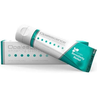Opalescence Sensitive Teeth Toothpaste with Whitening - 28g, Relief for Sensitive Teeth Opalescence Sensitive Teeth Toothpaste - Relief & Whitening sensitive teeth toothpaste, teeth whitening toothpaste, Opalescence toothpaste, dental sensitivity relief, whitening oral care, oral care for sensitive teeth, toothpaste for sensitive gums, professional dental care products, gentle whitening toothpaste, travel size toothpaste