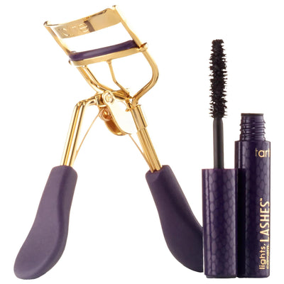 Tarte Picture Perfect Duo Eyelash Curler & Mascara Set - Ergonomic Lash Enhancer with Paraben-Free 4-in-1 Mascara