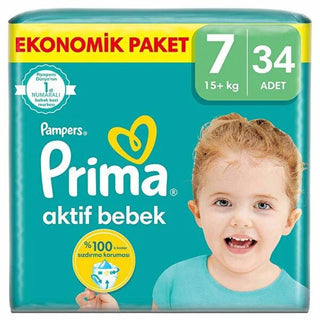 Prima Baby Diapers Large Size - 12 Hour Dryness, Comfortable & Soft Disposable Diapers for Babies - Prima Aktif Bebek Bezi Prima Large Diapers - 12 Hour Dryness & Comfort baby diapers, Prima Aktif Bebek Bezi, large size diapers, disposable diapers, comfortable baby diapers, baby care, diapering solutions, newborn essentials, parenting products