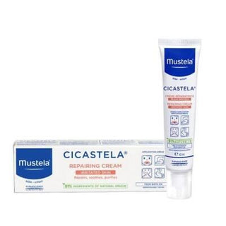 Mustela Cicastela Baby Skin Repair Cream - Soothes Irritations, Diaper Rash, and Redness - Hypoallergenic - Newborn Safe - 40ml Mustela Cicastela: Baby Skin Repair Cream for Diaper Rash & Irritation baby skin repair cream, newborn rash cream, diaper rash treatment, sensitive skin cream baby, Mustela Cicastela, baby skincare, child skin irritation relief, avocado perseose cream, hyaluronic acid baby cream, copper zinc skin repair, baby cream, skin irritation, redness, dryness, avocado perseose, panthenol, hy