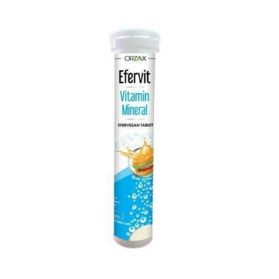 Efervit Multivitamin Mineral Supplement Effervescent Tablets - 20 Count, Easy-to-Consume Vitamin & Mineral Complex for O