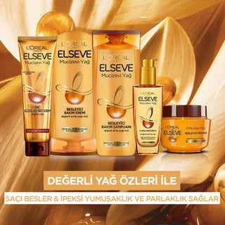 Loreal Paris Elseve Mucizevi Yağ Besleyici Bakım Kremi - Nourishing Hair Cream with Amla Oil for Softness & Shine Loreal Paris Elseve Hair Cream for Soft & Shiny Hair Loreal Paris Elseve, Hair care cream, Amla oil hair treatment, Nourishing hair cream, Softening hair product, Hair nourishment, Soft hair, Shiny hair, Easy combing, Normal hair care, Dry hair care, Hair care routine, Hair health, Amla oil benefits