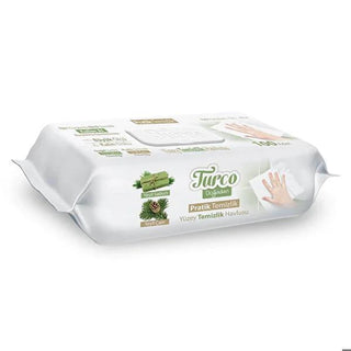 Turco Doğadan Surface Cleaning Wipes 100-Count: Paraben, SLS & Chlorine-Free Disposable Disinfecting Cloths for Baby & Kitchen - Green Soap & Pine Scented Turco Doğadan Wipes: Gentle Disinfecting, Paraben-Free surface cleaning wipes, disinfecting wipes, baby surface cleaner, paraben free wipes, sls free wipes, chlorine free wipes, disposable cleaning cloths, kitchen cleaning wipes, bathroom cleaning wipes, fragrant cleaning wipes, cleaning wipes, surface wipes, disinfecting cloths, baby wipes, paraben-free,
