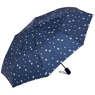 Eklips Automatic Umbrella: Compact Folding Travel Umbrella, Windproof, Navy Blue Star Pattern, Easy Open/Close Eklips Automatic Umbrella: Compact, Windproof, Stylish Star Design automatic umbrella, compact umbrella, folding umbrella, travel umbrella, windproof umbrella, star pattern umbrella, navy blue umbrella, portable rain umbrella, easy open close umbrella, umbrella, rain gear, weather protection, portable umbrella, small umbrella, lightweight umbrella, durable umbrella, stylish umbrella, gift for her, 
