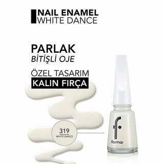 Flormar High Pigment White Nail Polish: Long Lasting, Chip Resistant, Glossy Finish & Enriched with Minerals for Nail Care Flormar White Nail Polish: High Pigment, Long Lasting & Chip Resistant nail polish, high pigment nail polish, long lasting nail polish, chip resistant nail polish, glossy nail polish, Flormar nail enamel, white nail polish, nail care polish, nail color, nail lacquer, manicure, pedicure, nail art, women's nail polish, mineral enriched nail polish, strong nails, healthy nails, white color