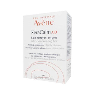 Avene XeraCalm A.D Ultra Rich Cleansing Bar for Dry Skin - Soap-Free, Fragrance-Free, 100g