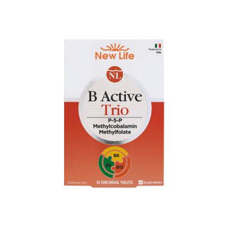 New Life B Active Trio: High Absorption Sublingual B Vitamin Complex with Methylcobalamin, P5P & Folate - Boost Energy, Support Nerve Health - 30 Capsules New Life B Active Trio: Sublingual B Vitamin for Energy & Nerve Health B vitamin supplement, B6 vitamin, B12 vitamin, Folic acid supplement, Zinc supplement, Sublingual vitamin, Methylcobalamin, P5P, Metilfolat, New Life B Active Trio, vitamin supplement, B complex, dietary supplement, energy boost, nerve health, stress relief, cognitive function, healthy