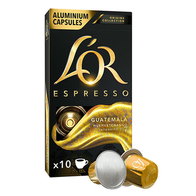 L'OR Guatemala Coffee Capsules: Nespresso Compatible, Recyclable & Rainforest Alliance Certified - Rich Cocoa & Dried Fr