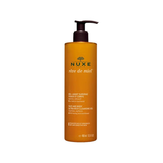 Nuxe Ultra-Rich Cleansing Gel - 400ml Face and Body Wash for Dry, Sensitive Skin - Hydrating Skincare Nuxe Ultra-Rich Cleansing Gel - Hydrating Face & Body Wash Nuxe Face and Body Ultra-Rich Cleansing Gel, Nuxe cleansing gel, face and body wash, rich cleansing formula, hydrating skincare product, dry skin care, sensitive skin products, moisturizing face wash, body cleansing gel, skincare for dryness, nourishing skincare, gentle cleansing products, Nuxe brand, 400ml, large volume skincare
