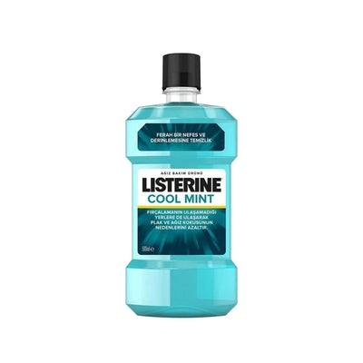 Listerine Cool Mint Mouthwash: Kill Germs, Banish Bad Breath, & Refresh. 500ml