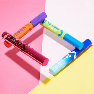 beaulist fun look at me now mascara 100 black, close up of beaulis fun mascara brush, beaulist mascara packaging and product image Beaulis Fun Look At Me Now Mascara - 100 Black Beaulis Fun Look At Me Now Mascara - 100 Black beaulismascara, volume-mascara, black-mascara, long-lasting, bold-lashes, eye-makeup, mascara-applicator, beauty-products, makeup-essentials, ai-generated