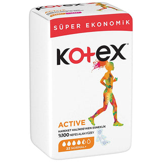 Kotex Sanitary Pads for Active Women - Rapid Absorption, Flexfit Design, 22 Count Kotex Sanitary Pads - Comfort & Protection sanitary pads, menstrual hygiene products, feminine hygiene, period protection, active lifestyle hygiene, women's health, hygiene products, comfort during menstruation, reliable menstrual protection, discreet hygiene, Flexfit technology, rapid absorption, breathable sanitary pads