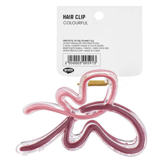 Eklips Pink Ribbon Bow Claw Clip for Stylish Hair Styles
